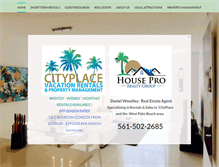 Tablet Screenshot of cityplacevacationrentals.com